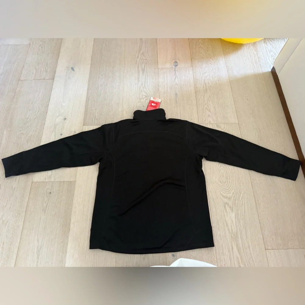 The North Face Black and Gray Quarter-Zip Pullover